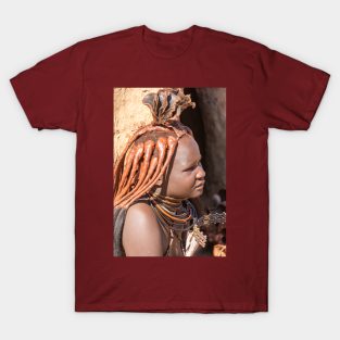 Namibia. Himba Tribe. Portrait of a Woman. T-Shirt